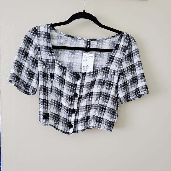 Plaid crop top - Picture 3 of 5